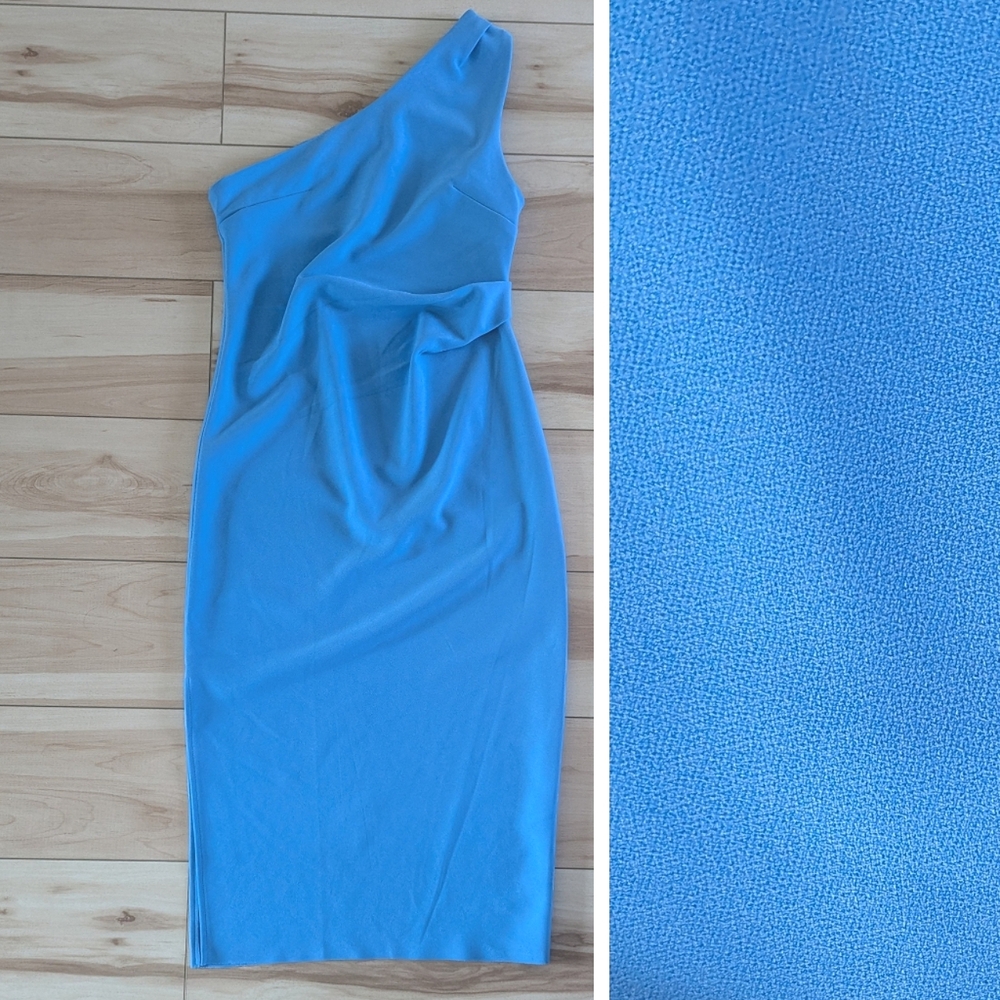 Jean Jail Willow midi one shoulder dress sky blue - Picture 7 of 11